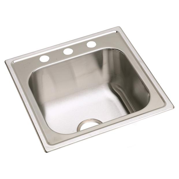 Dayton Stainless Steel 20 X 20 X 10 1 8 Single Bowl Drop In Laundry Sink Elkay