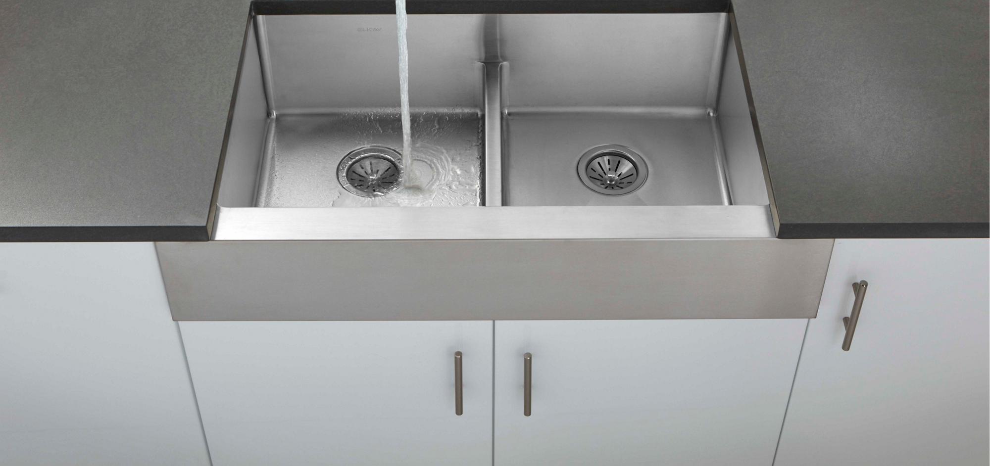 Crosstown Stainless Steel Kitchen Sinks Elkay