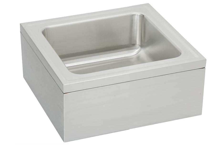 Elkay Stainless Steel 25 X 23 X 8 Single Bowl Floor Mount Service Sink Package Elkay