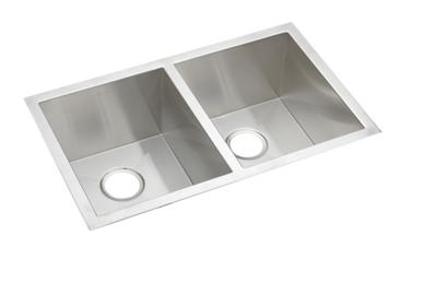 Elkay Crosstown 16 Gauge Stainless Steel 30 3 4 X 18 1 2 X 10 Equal Double Bowl Undermount Sink Elkay