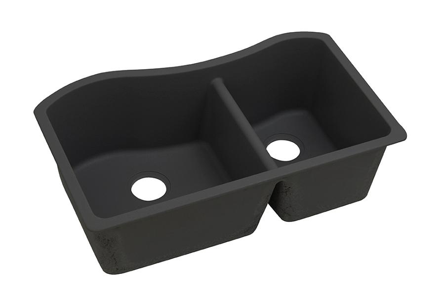 Elkay Quartz Classic 32 1 2 X 20 X 10 60 40 Double Bowl Undermount Sink Elkay