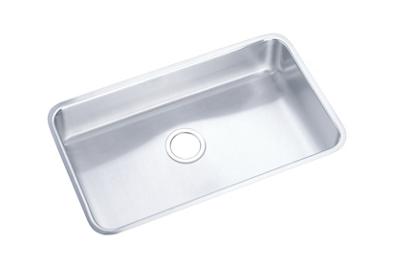 Elkay Lustertone Classic Stainless Steel 30 1 2 X 18 1 2 X 7 1 2 Single Bowl Undermount Sink Elkay