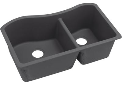 Elkay Quartz Luxe 32 1 2 X 20 X 10 60 40 Double Bowl Undermount Sink Elkay