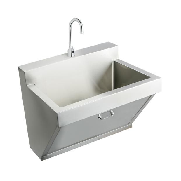 Elkay Stainless Steel 30 X 23 X 26 Wall Hung Single Bowl Surgeon Scrub Sink Kit Elkay