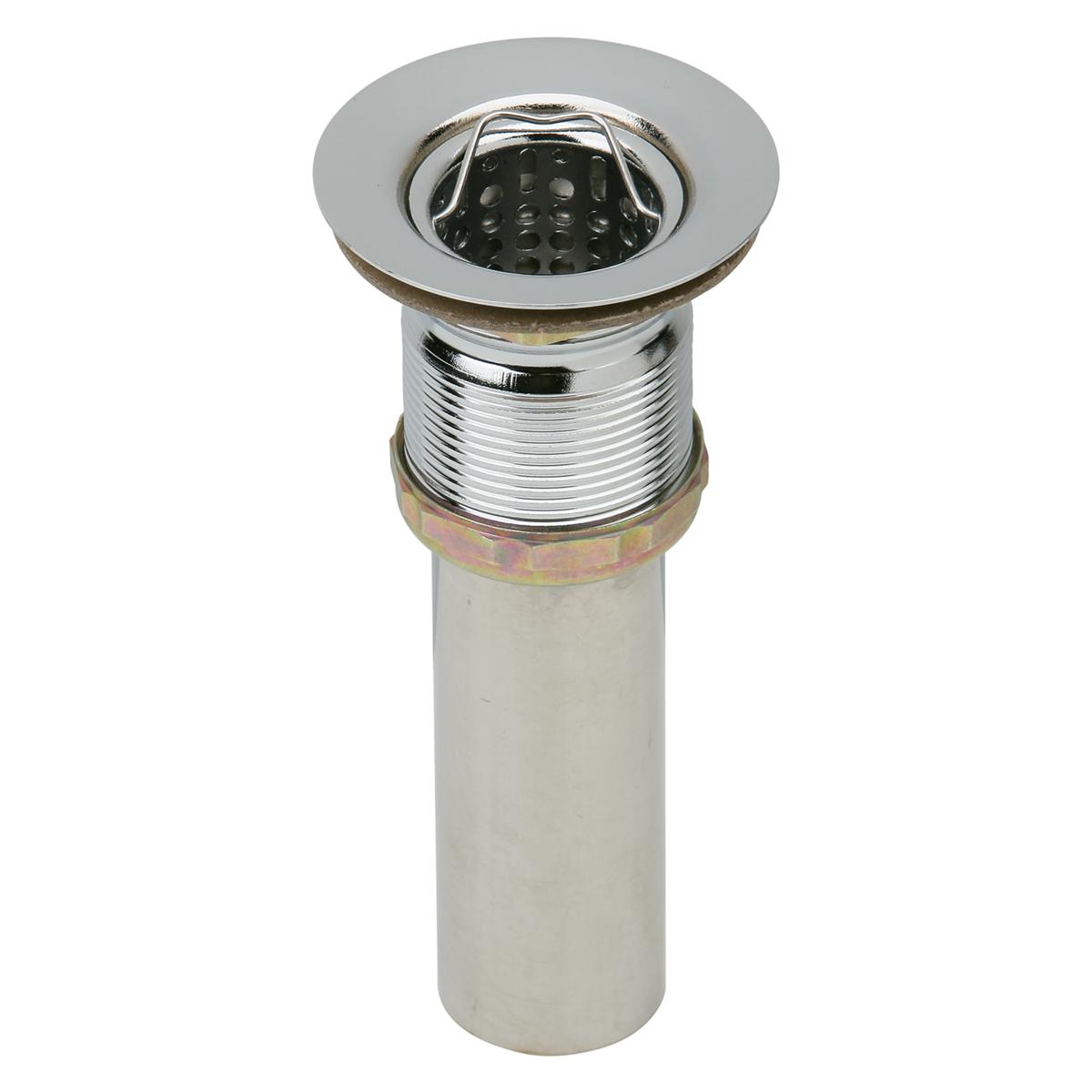 Elkay Drain Fitting 2" Nickel Plated Brass Body With Deep Stainless Steel Strainer Basket 1257428