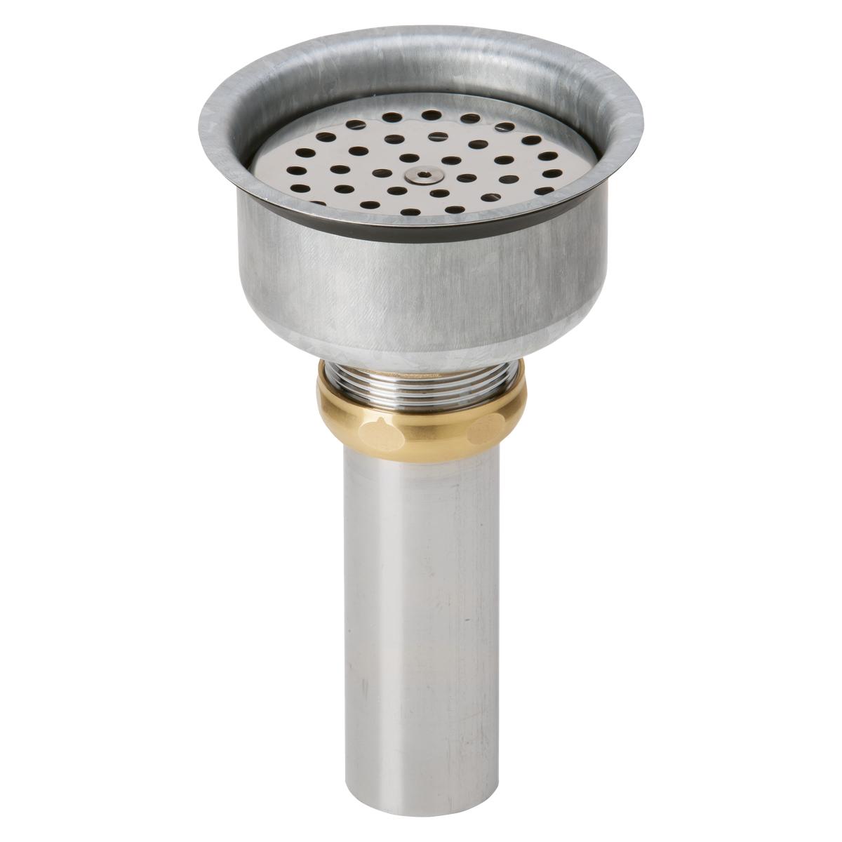 Elkay Vandal-resistant Strainer And Lkados Tailpiece Perfect Drain Chrome Plated Brass Body 1887284
