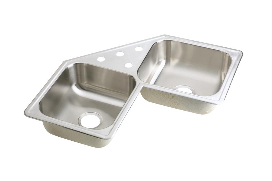 Elkay Corner Stainless Steel Kitchen Sinks