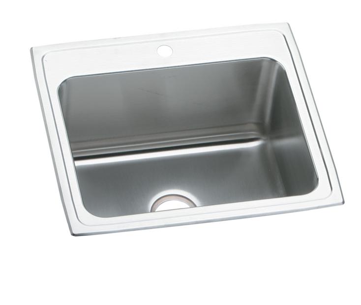 Elkay Pursuit Stainless Steel 25 X 22 X 12 1 8 Single Bowl Drop In Laundry Sink Elkay