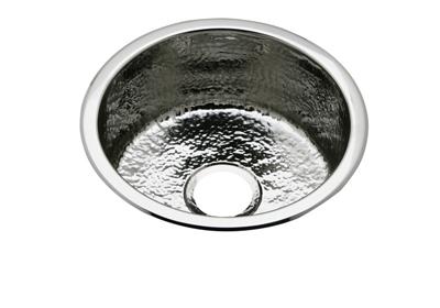 Elkay Stainless Steel 16 3 8 X 16 3 8 X 7 Single Bowl Dual Mount Bar Sink Hammered Mirror Elkay