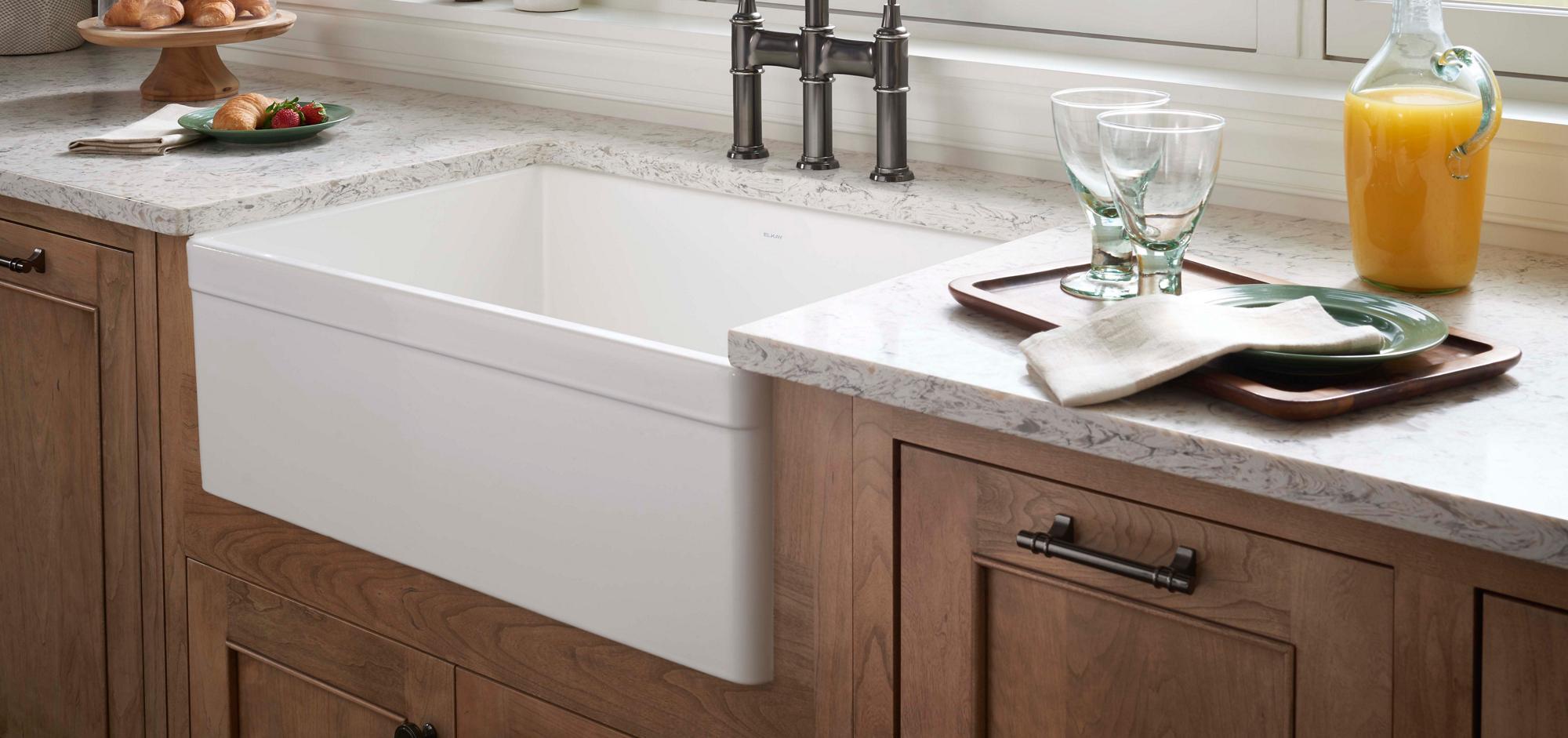 Fireclay Kitchen Sinks Elkay