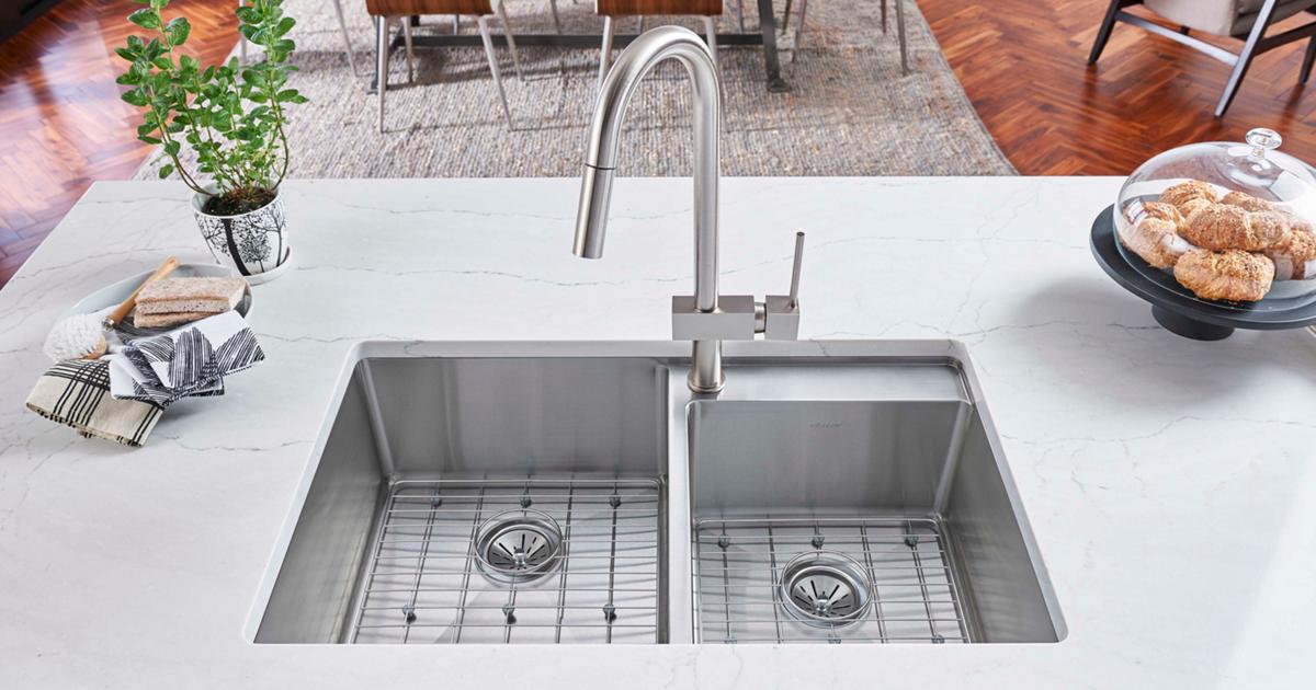 Crosstown Stainless Steel Kitchen Sinks Elkay