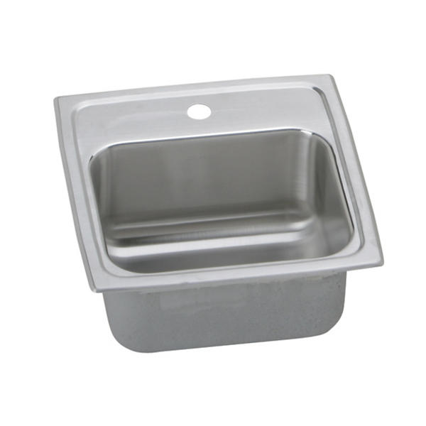 Drop-In Stainless Steel 15 in. 2-Hole Single Bowl Bar Sink Drop-In Stainless Steel 15 in. 2-Hole Single Bowl Bar Sink