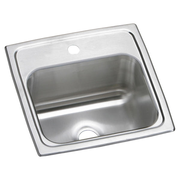 Celebrity Drop-In Stainless Steel 15 in. 1-Hole Single Bowl Kitchen Sink Celebrity Drop-In Stainless Steel 15 in. 1-Hole Single Bowl Kitchen Sink