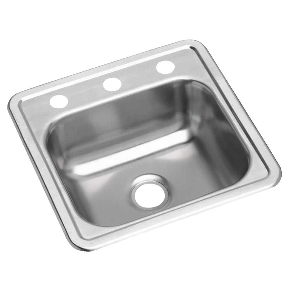 Dayton Undermount Stainless Steel 16 in. Single Bowl Bar Sink
