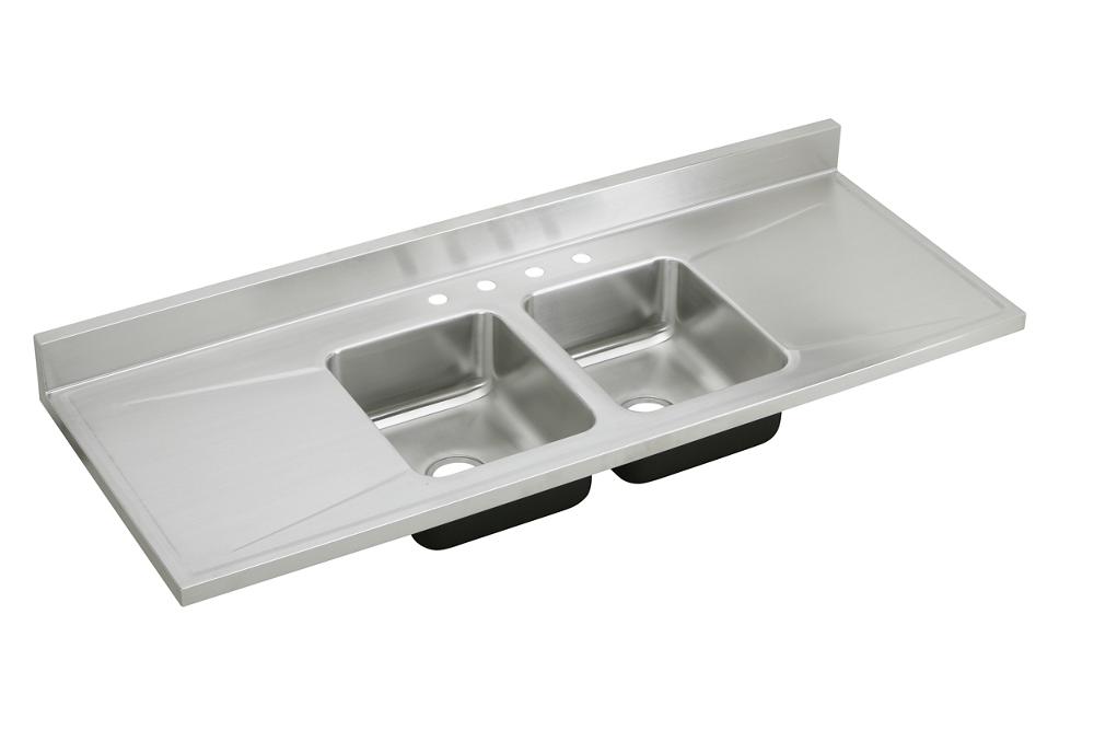 Elkay Stainless Kitchen Sink With Drainboard | Dandk Organizer