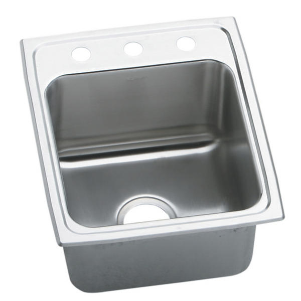 Drop-in Stainless Steel 17 in. 1-Hole Single Bowl Kitchen Sink Drop-in Stainless Steel 17 in. 1-Hole Single Bowl Kitchen Sink