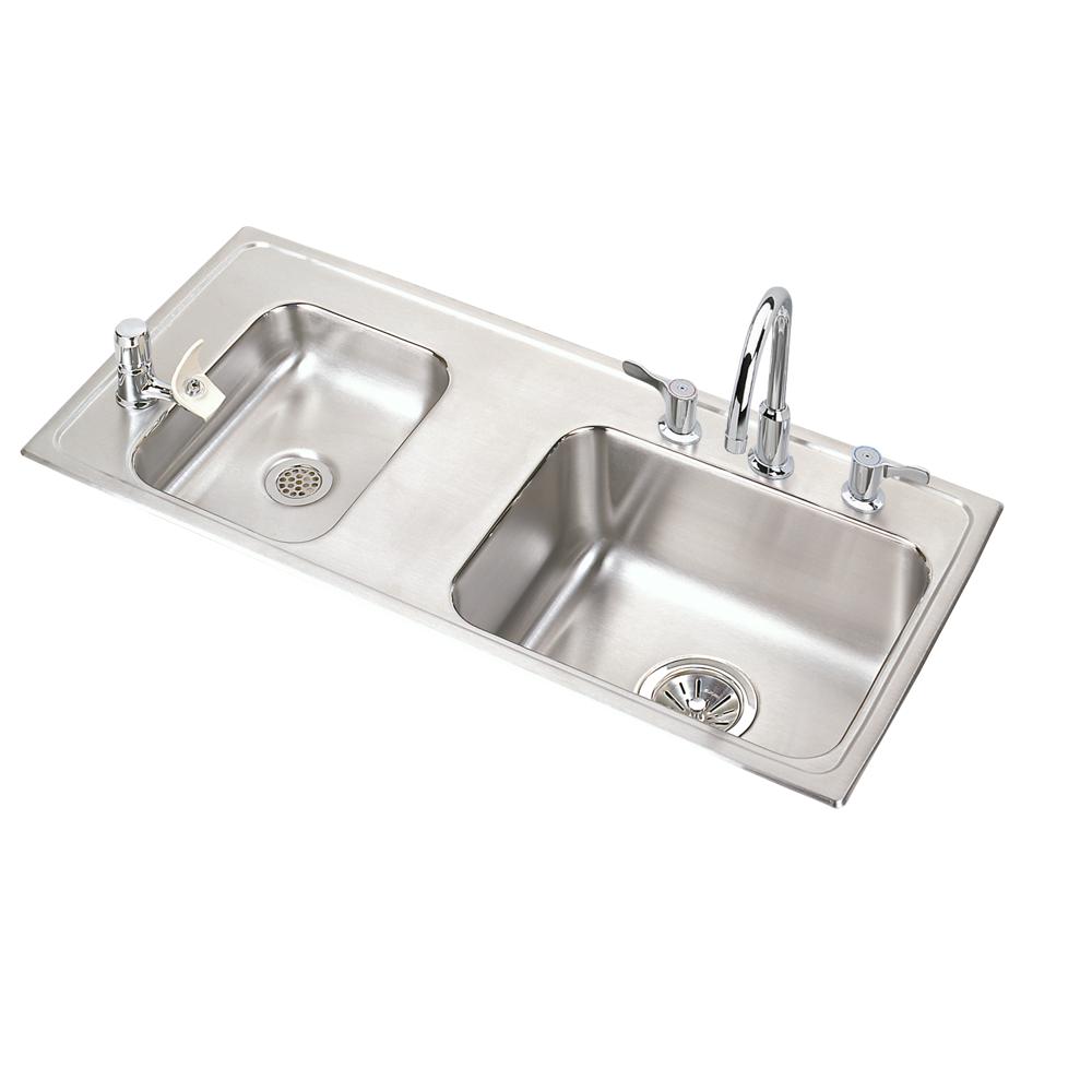 Dawn® Undermount Single to Double Combination Bowl Sink with Removable  Acrylic Glass Divider (PD1717) - Beyond Flooring