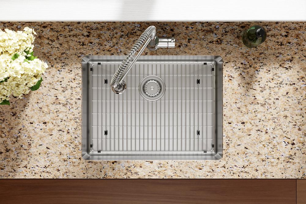 Stainless Crosstown 18 Gauge 1-Hole Bowl Dual Mount ADA Sink