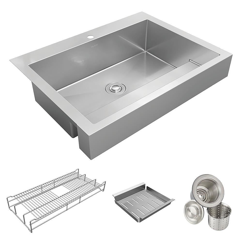 Cannon Stainless Steel Single Workstation Kitchen Sink with