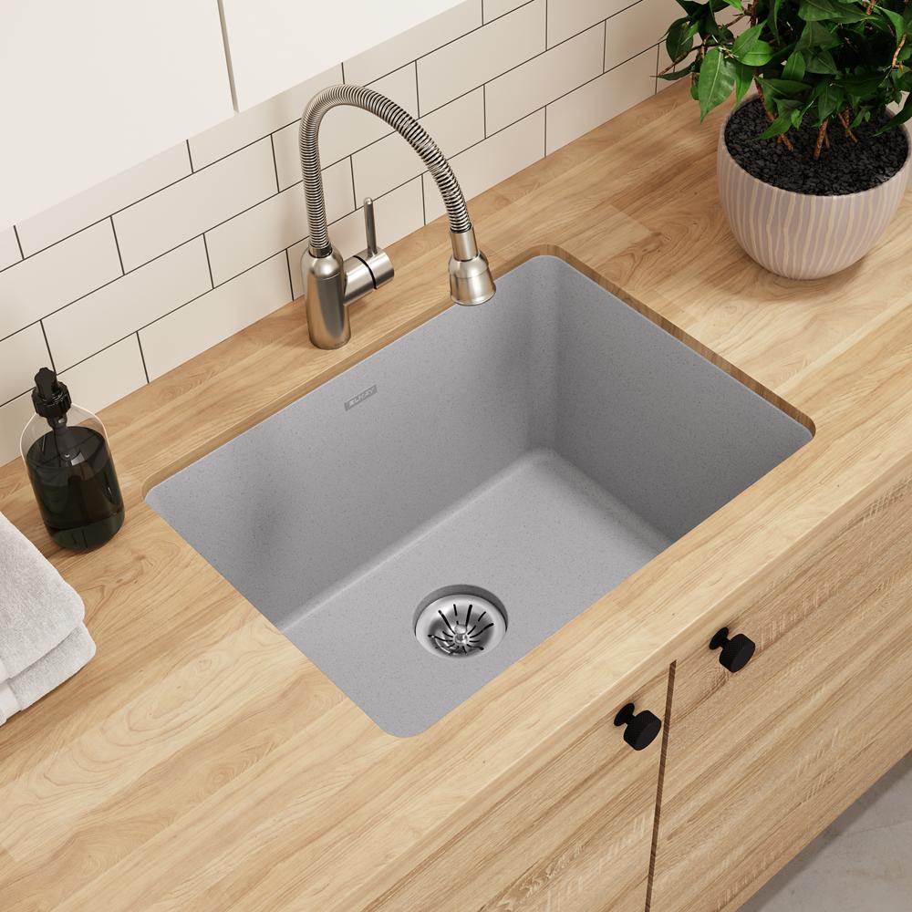 Elkay Quartz Classic 25 inch Drop-In Laundry Sink - Putty ELG252212PDPT0