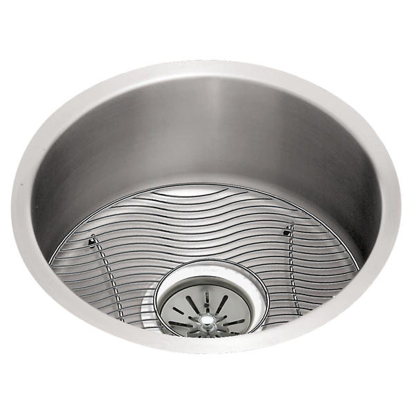 Lustertone Undermount Stainless Steel 14 in. Round Single Bowl Kitchen Sink Lustertone Undermount Stainless Steel 14 in. Round Single Bowl Kitchen Sink