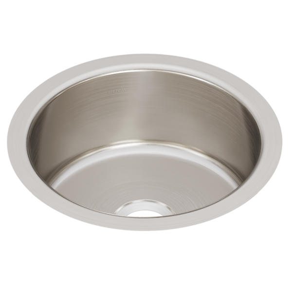 Lustertone Undermount Stainless Steel 14 in. Round Single Bowl Kitchen Sink Lustertone Undermount Stainless Steel 14 in. Round Single Bowl Kitchen Sink