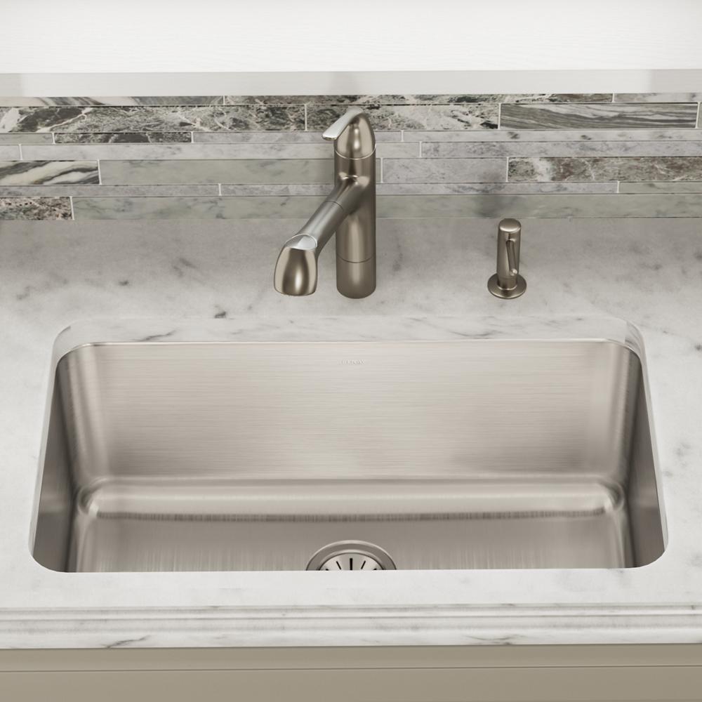 Elkay Lustertone Undermount Stainless Steel 42 in. Double Bowl Kitchen Sink  with Right Drain Board ELUH4221L - The Home Depot