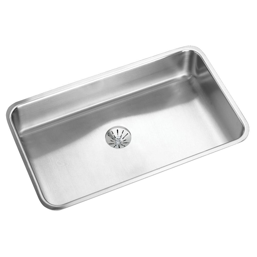 Elkay Lustertone Undermount Stainless Steel 42 in. Double Bowl Kitchen Sink  with Right Drain Board ELUH4221L - The Home Depot