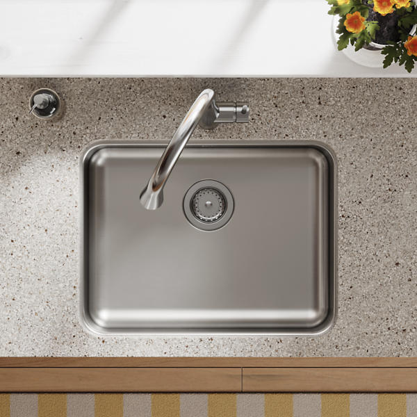 Kitchen Lustertone 18 Gauge Single Bowl Undermount ADA Sink Kitchen Lustertone 18 Gauge Single Bowl Undermount ADA Sink