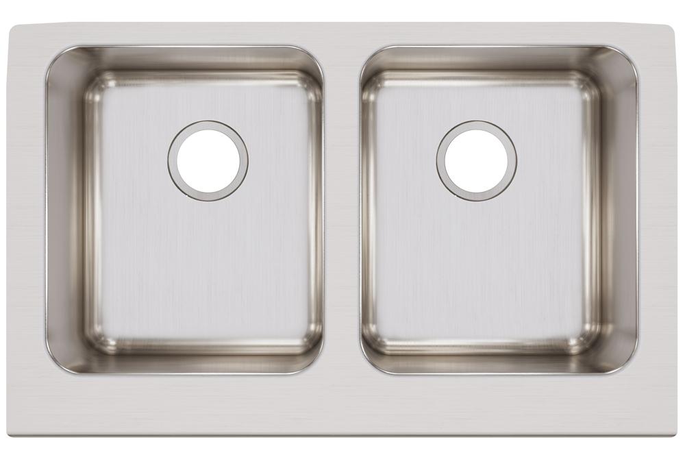 Elkay Lustertone SS 33 x 20.5 x 7.8 Equal Double Farmhouse