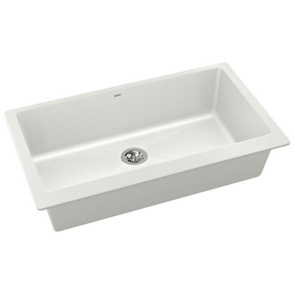 Elkay Quartz Luxe 36 x 20 x 9 Single Bwl Under MT Sink w Elkay Quartz Luxe 36 x 20 x 9 Single Bwl Under MT Sink w