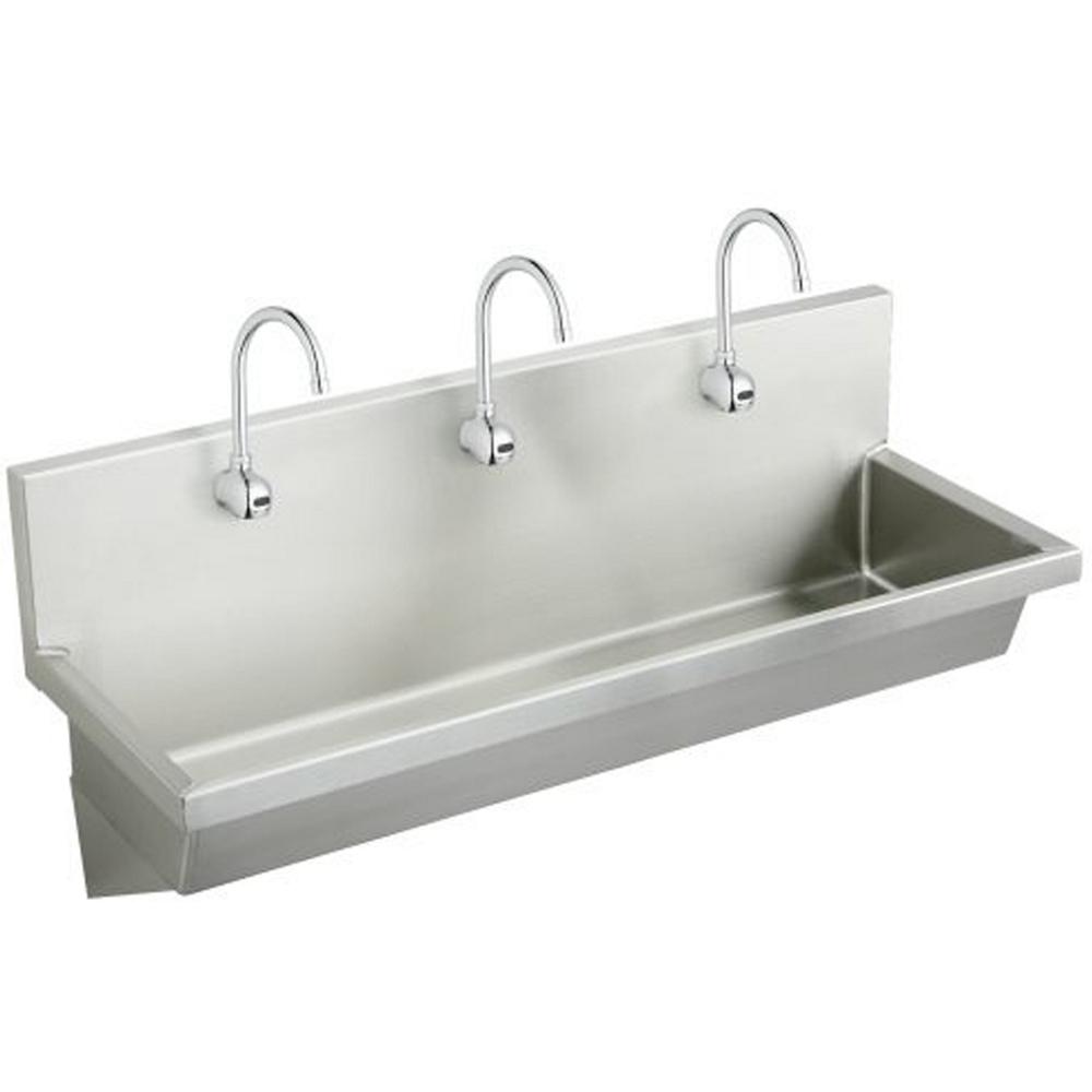 Stainless Steel Single Wide Scrub Sink (wall mount)