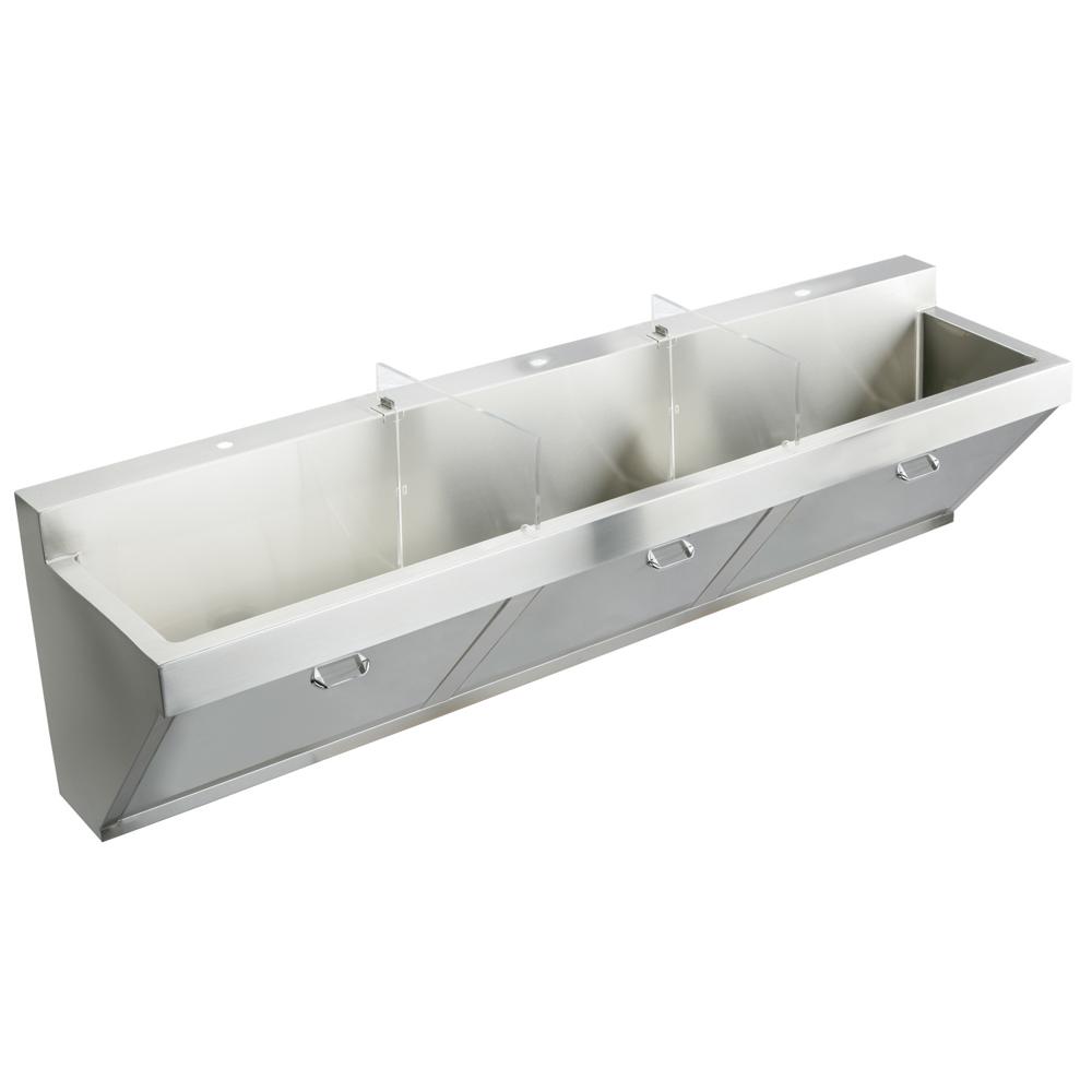 Sloan ESS-2300-H Optima Scrub Sink, Triple Station