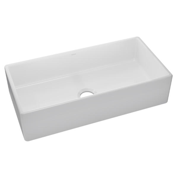 Burnham White Fireclay 36 in. Single Bowl Farmhouse Apron Kitchen Sink Burnham White Fireclay 36 in. Single Bowl Farmhouse Apron Kitchen Sink