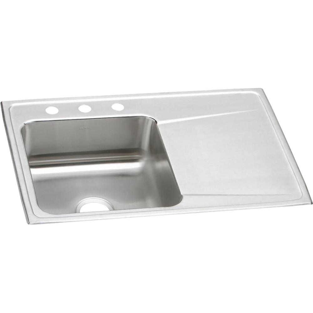 Stainless Steel Kitchen Sink Open Back Drainboard