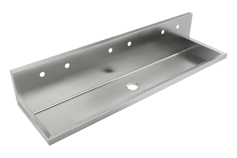 Just Manufacturing J7702S Stainless Steel Wall Hung Double Bowl