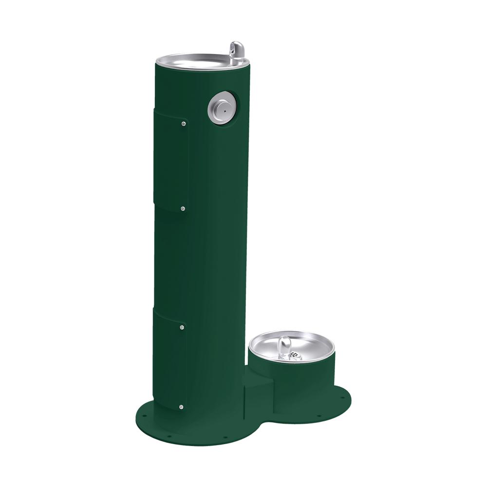 Outdoor Fountain Pedestal with Pet Station Freeze Resistant Elkay