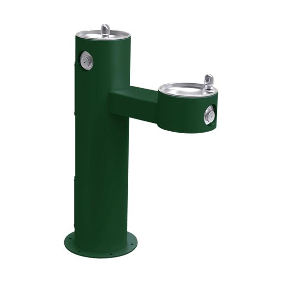 Outdoor Bi-Level Pedestal Fountain Non-Filtered Non-Refrigerated Evergreen