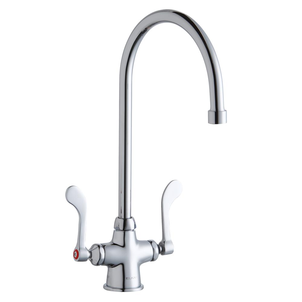 Scandvik 10438 Standard Family Chrome Plated Brass Galley Mixer Faucet with  Turning Spout 