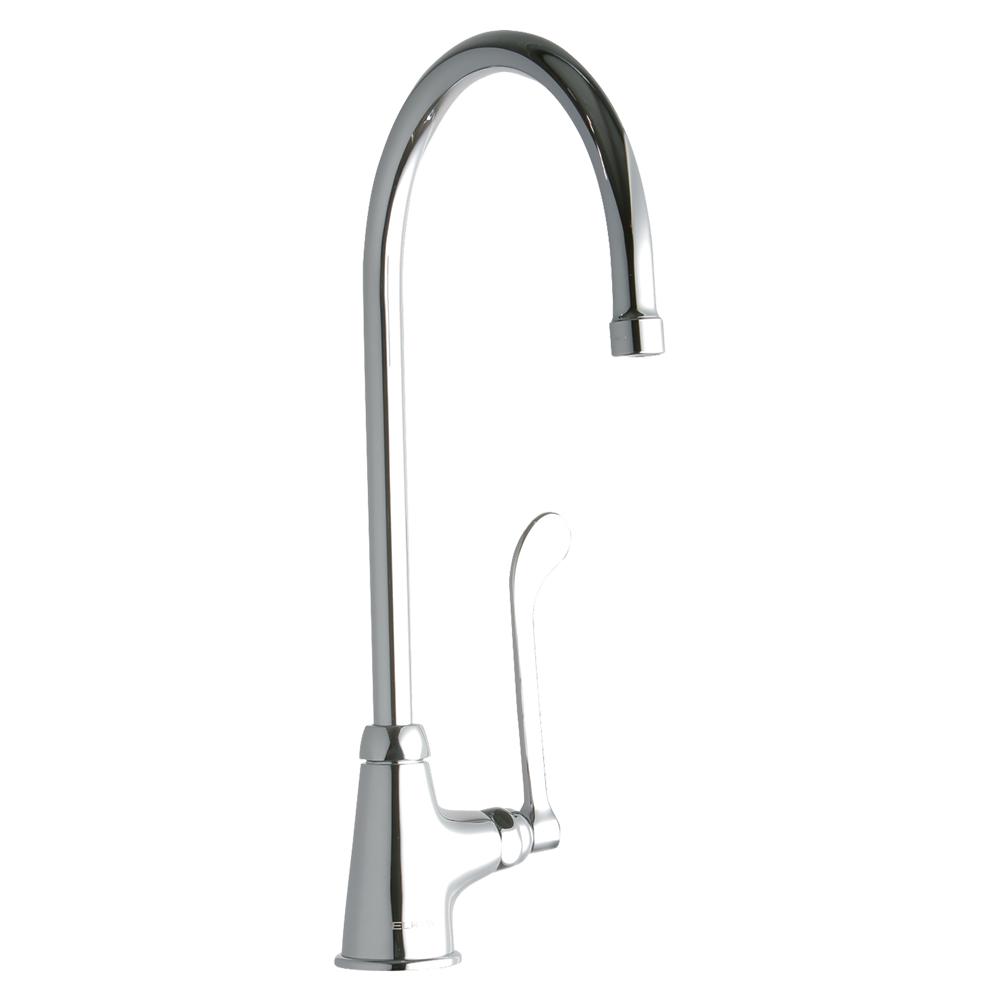 Scandvik - Galley Mixer With High-Reach Swivel Spout - Chrome Plated Brass  - Standard Knob - 10438P