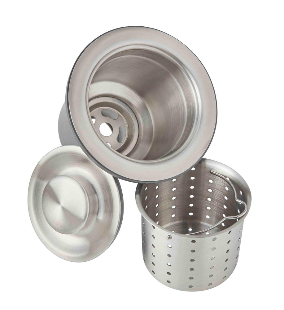 3.5KD-GCW: White Basket Strainer Kitchen Drain