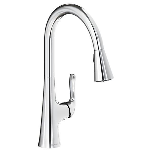 Elkay Harmony Lustrous Steel 1-Handle Deck-Mount Pull-Down Handle Kitchen Faucet Elkay Harmony Lustrous Steel 1-Handle Deck-Mount Pull-Down Handle Kitchen Faucet