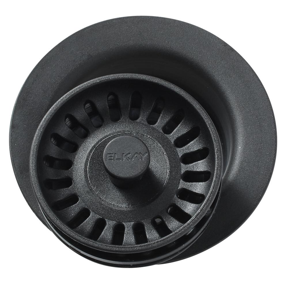 Matte Black Sink Basket Strainer, Drain Stopper, Stainless Steel