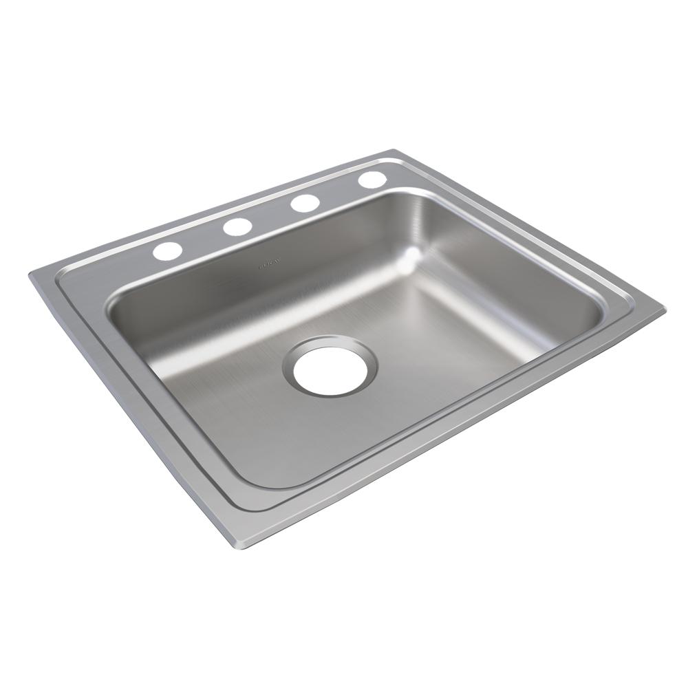 Elkay Lustertone SS 22 x 19.5 x 5 Single Bowl Drop-in ADA