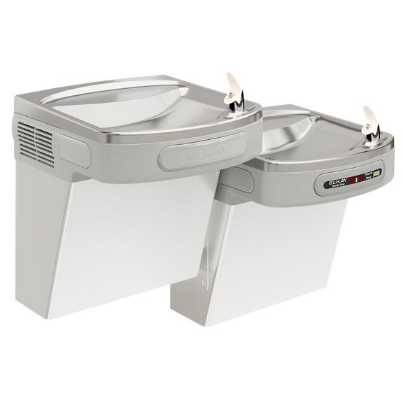 Wall Mount Versatile Hands-free Activation Bi-level ADA Cooler Filtered Refrigerated Stainless
