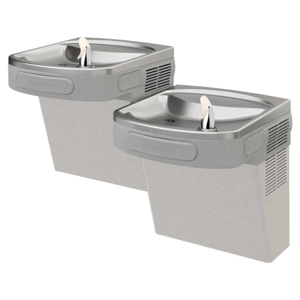Filtered Versatile WallMount BiLevel ADA Cooler Light Gray Granite