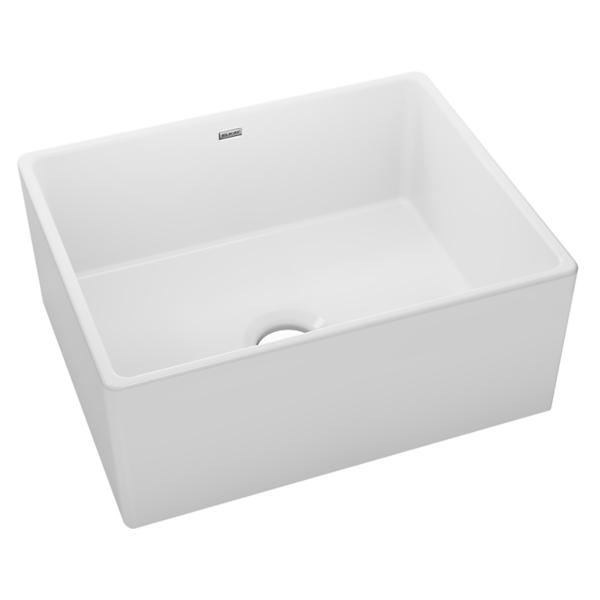 Fireclay 24 in. Single Bowl Farmhouse Kitchen Sink in White Fireclay 24 in. Single Bowl Farmhouse Kitchen Sink in White