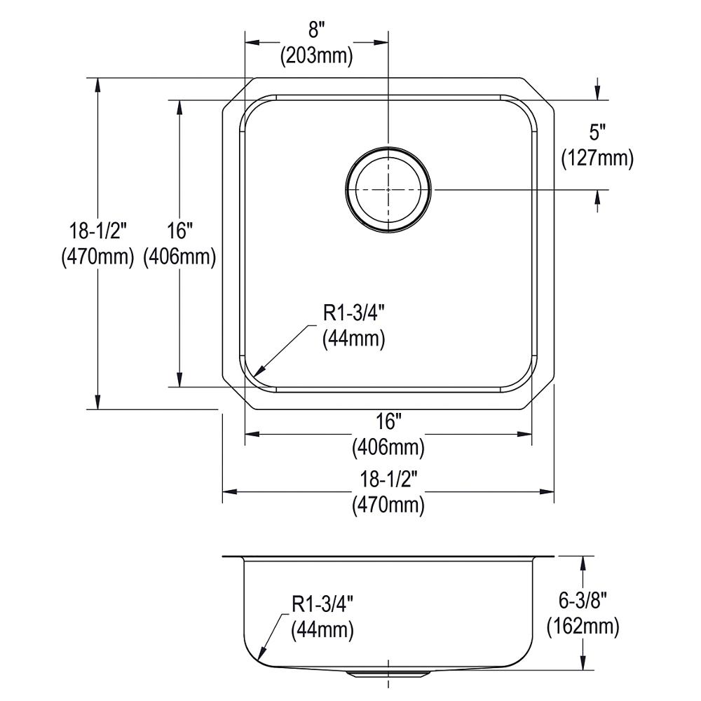 Just Mfg Stainless Steel 18-1/2