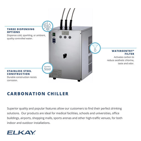 Carbonation Chiller Filtered 20 GPH, Undercounter Carbonation Chiller Filtered 20 GPH, Undercounter