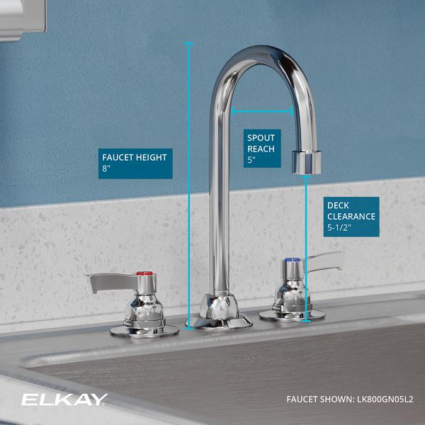 Vandal Resistant Faucet, Manual, Lever 並行輸入品 - 2
